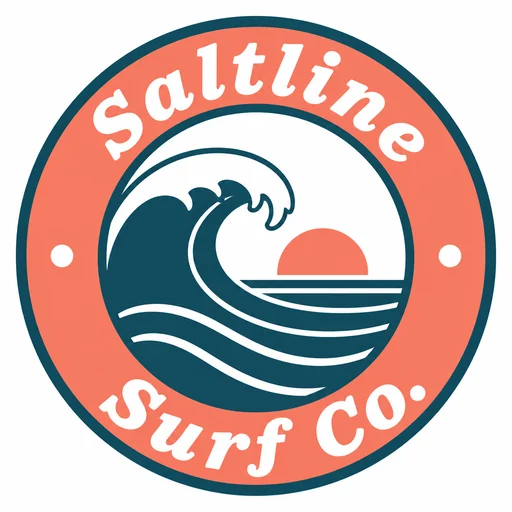 Saltline Surf Co., a badge example