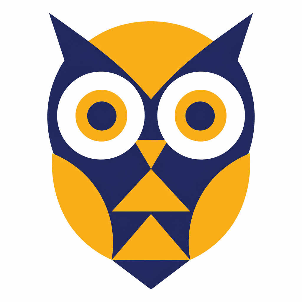 Study owl, a logo example