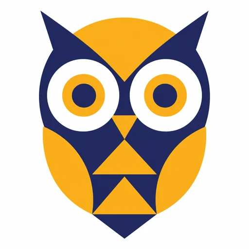 Study owl, a logo example